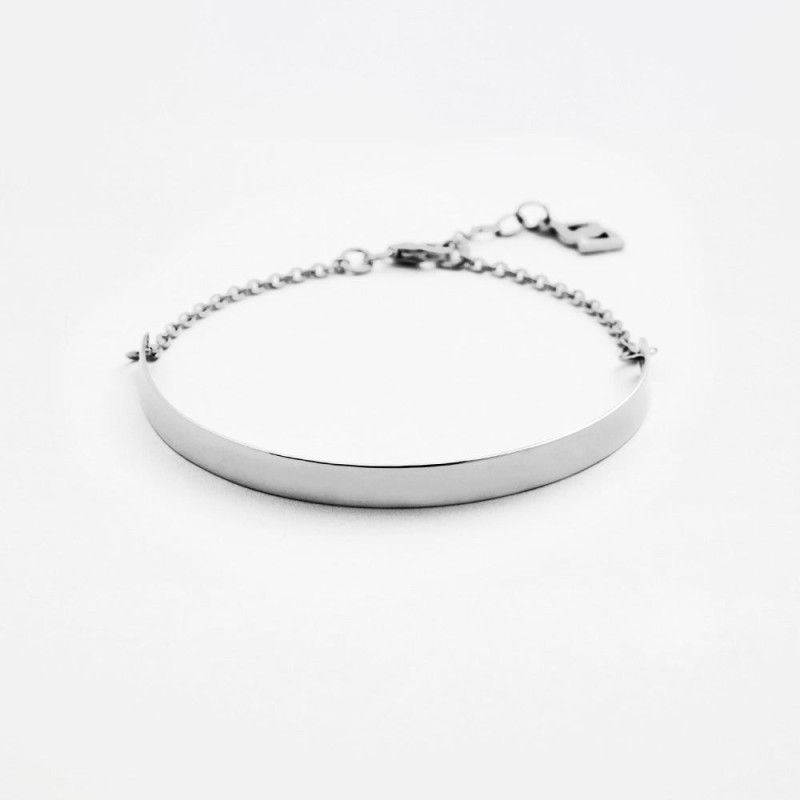 Pulsera de Plata Esclava Recta