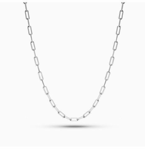 Cadena Eslabones Gruesa Plata