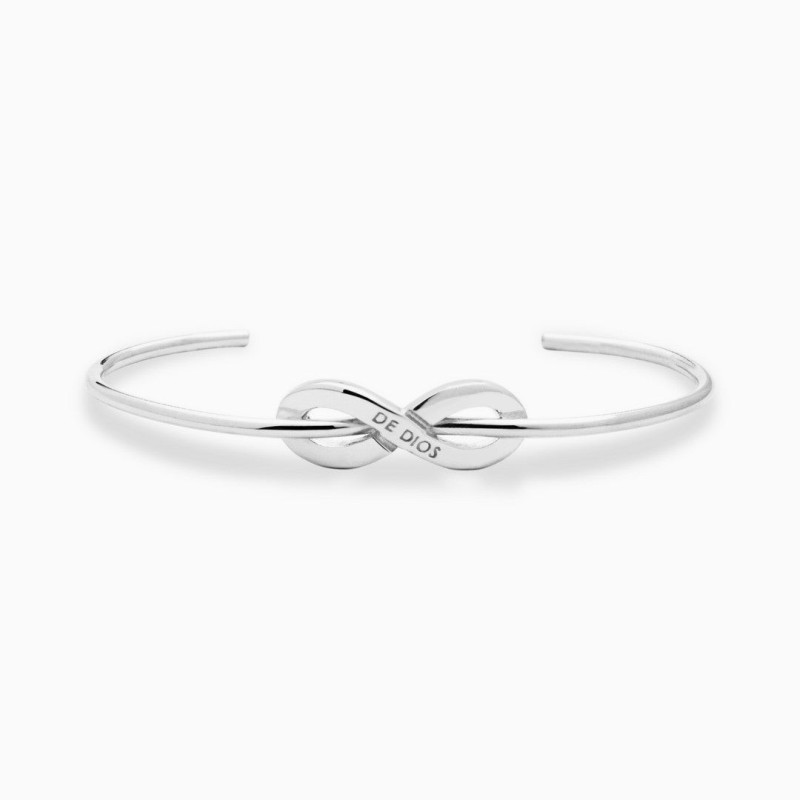 Pulsera Esclava Infinito Plata