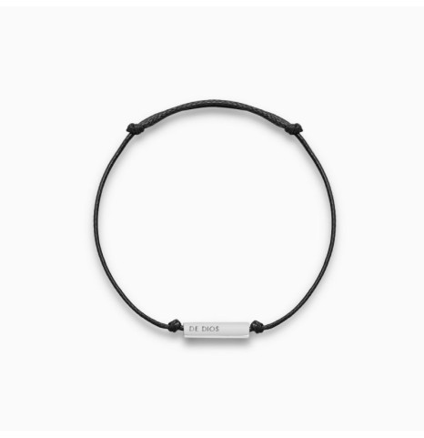 Pulsera Hilo Barrita Plata...