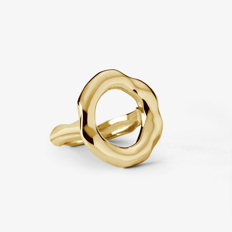 Anillo Circular Dorado