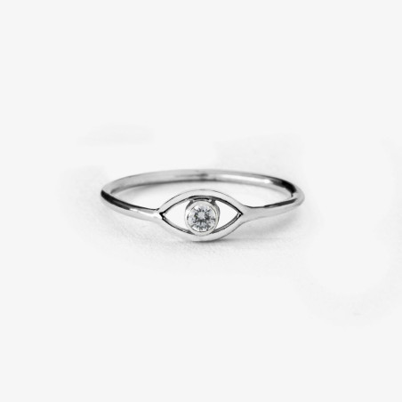 Anillo de oro 18k ojo turco