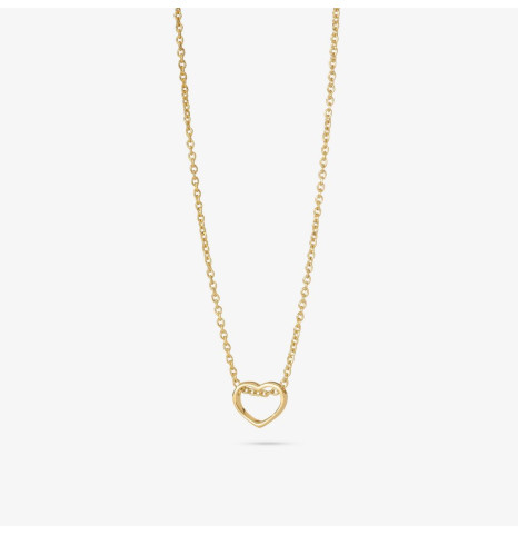Collar de oro 18k corazón