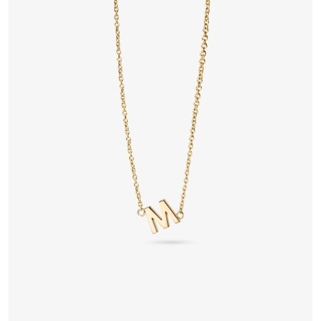 Collar de oro 18k con inicial