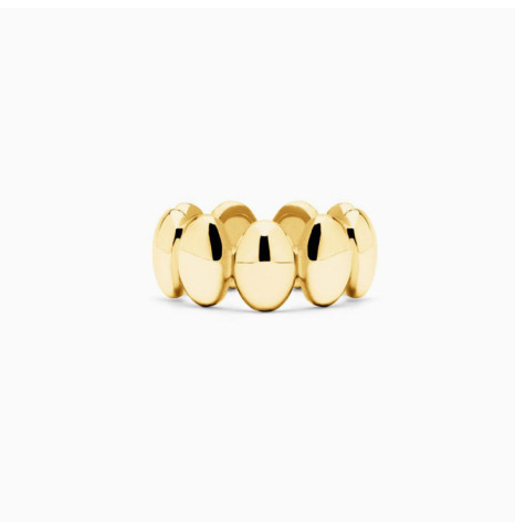 Anillo Sinfín Ovalos II Dorado