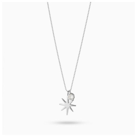 Cadena de Plata de Ley con circonita y dije estrella Sunstar