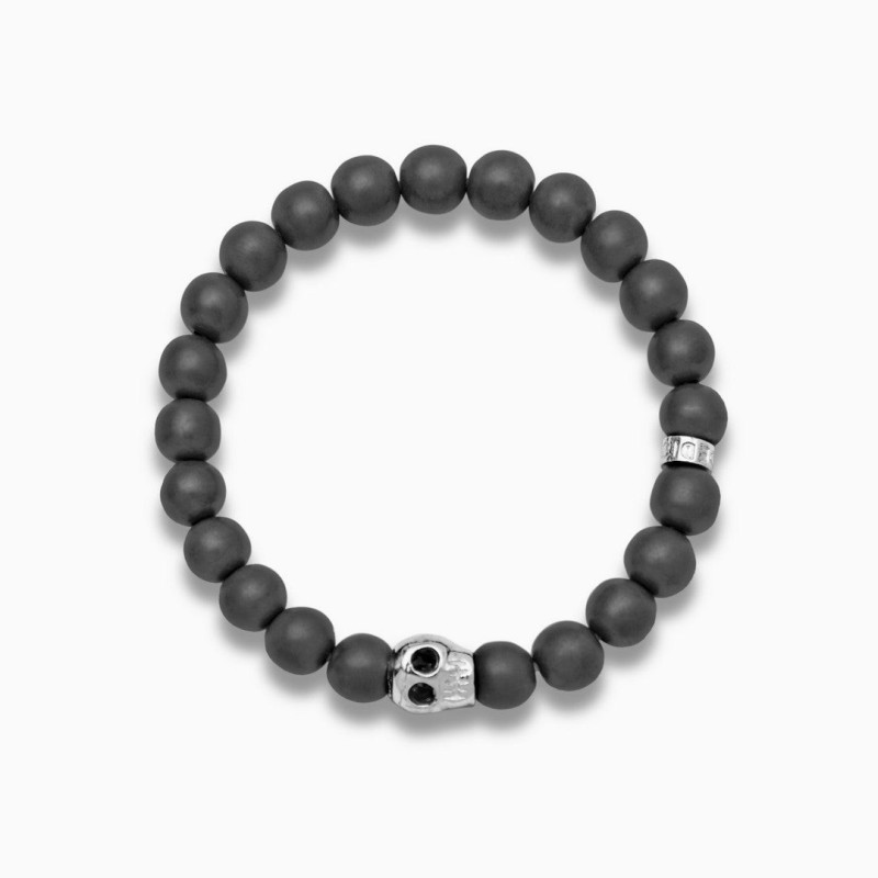 Pulsera SKULL Hematite