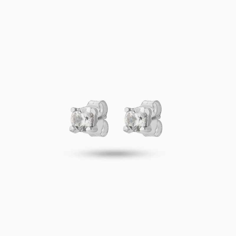 Aros Circón Plata