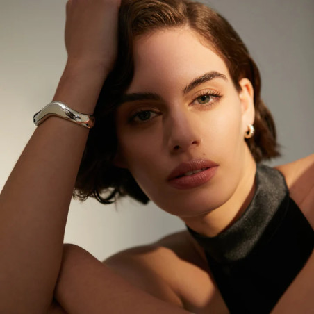 Pulsera Esclava Bold Curve II Plata