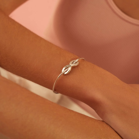 Pulsera Esclava Infinito Plata