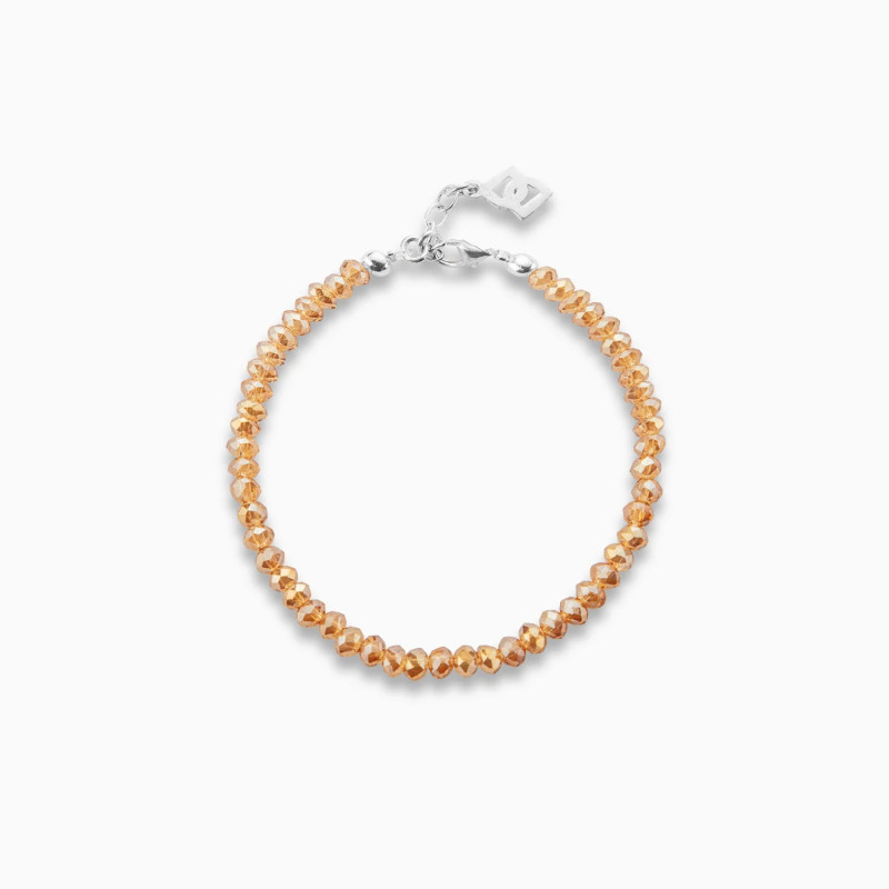 Pulsera de cristales ambar y plata 925