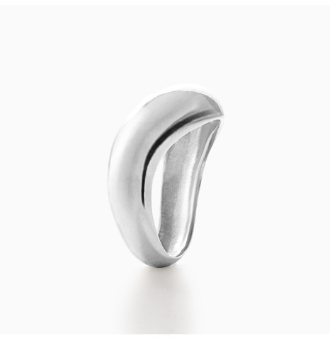 Anillo Bold Curvo Plata