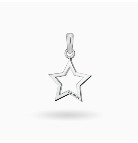 Dije Estrella Calada I Plata