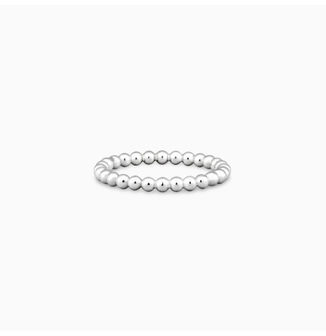 Anillo Bolitas I Plata