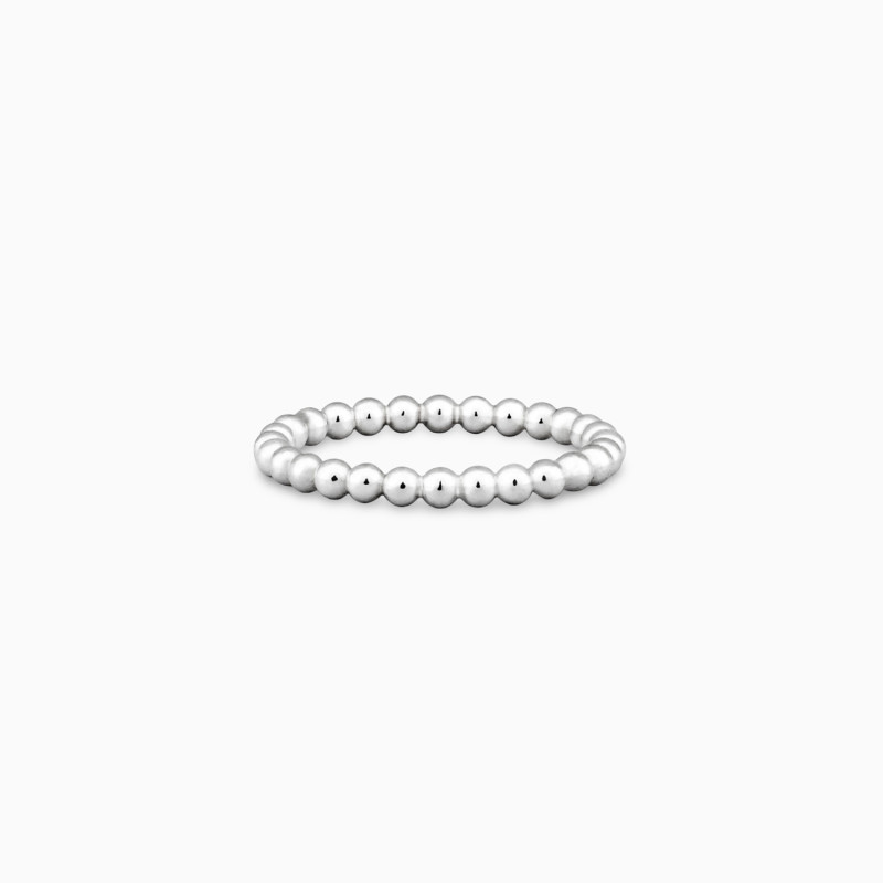 Anillo Bolitas I Plata