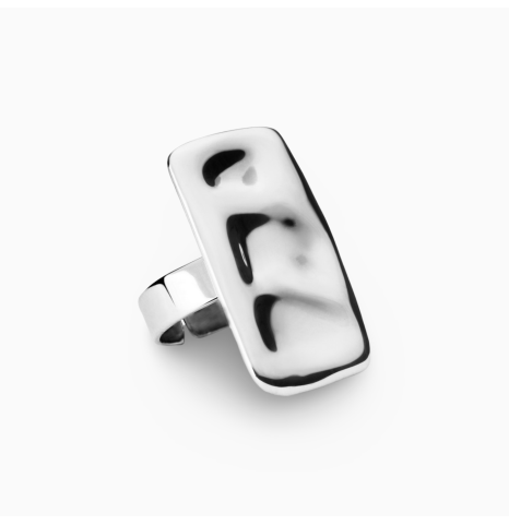 Anillo Rectangular Ondulado...