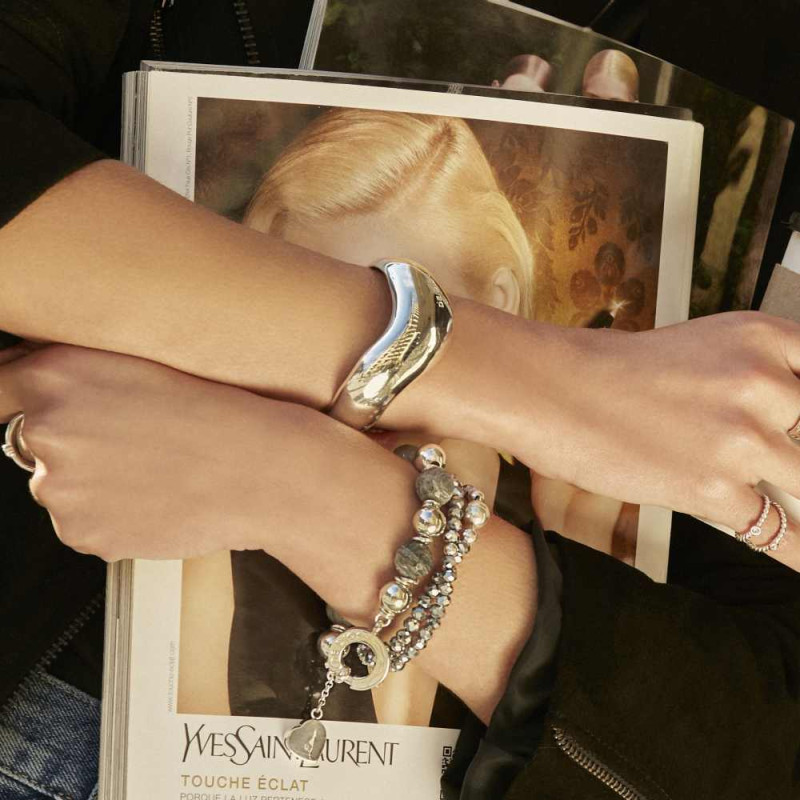 Pulsera Esclava Bold Curve III Plata