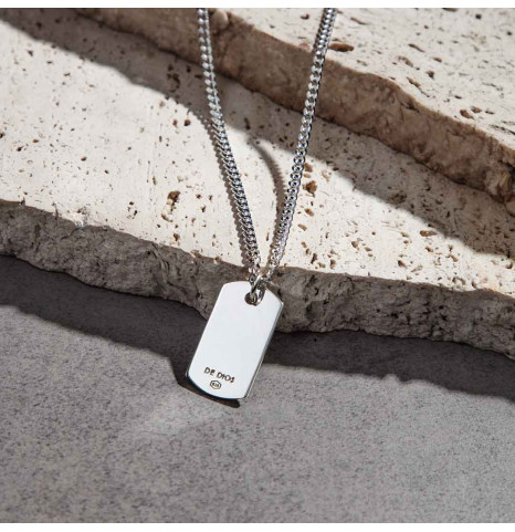 Collar Grumet chapa militar...