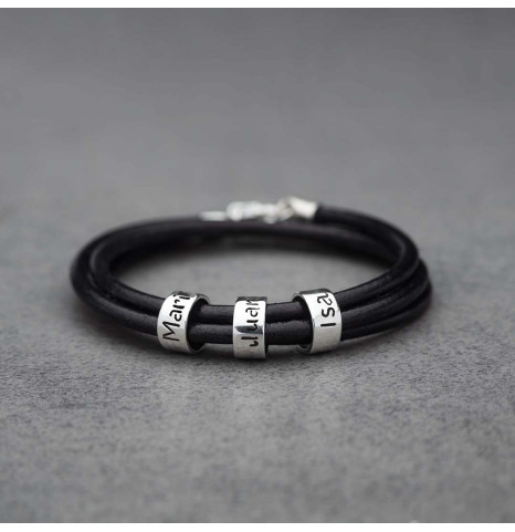 Pulsera de Cuero 3 vueltas...