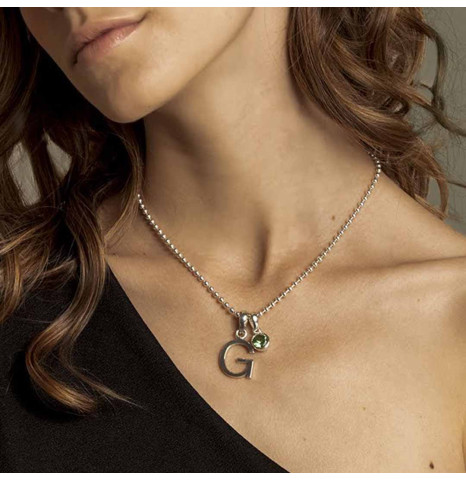 Dije letra Mediana Plata