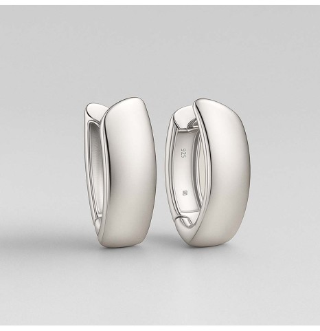 Aros Navette Plata