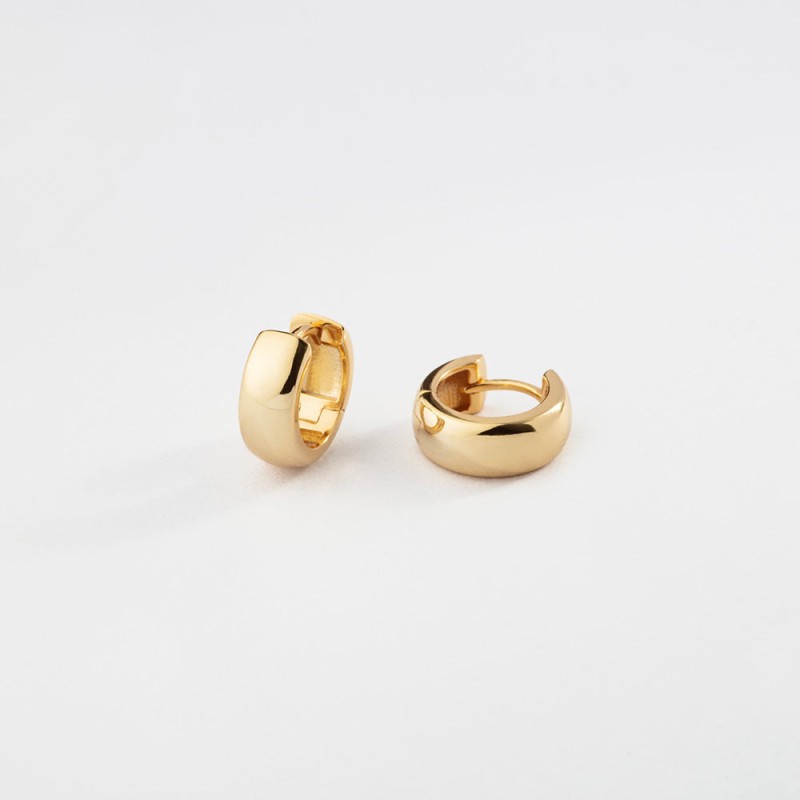 Aros Gruesos Dorados