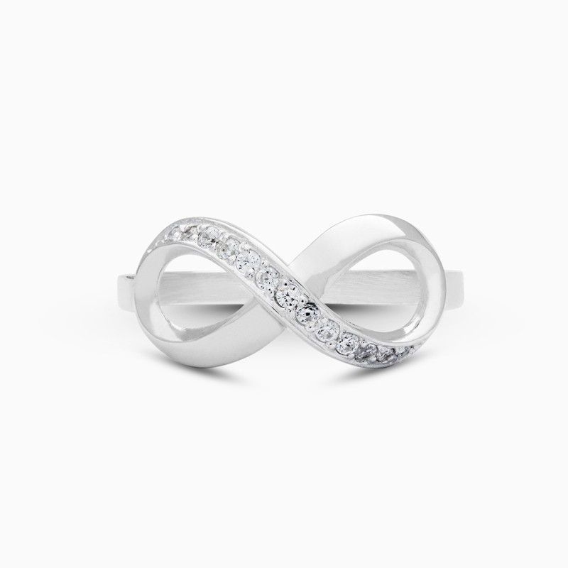 Anillo Infinito Pavé Plata
