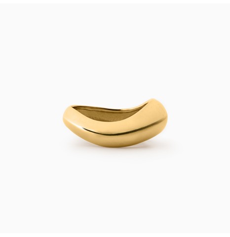 Anillo Bold Curvo Dorado