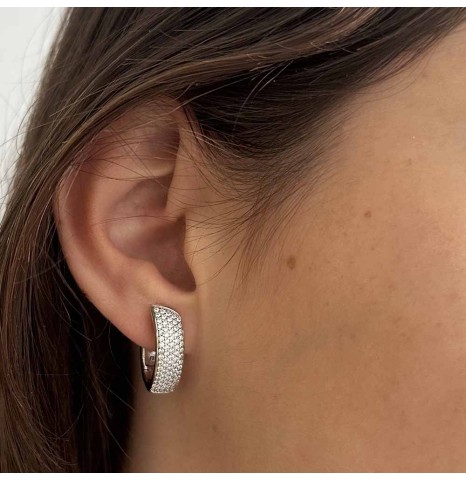 Aros Navette con circonitas...