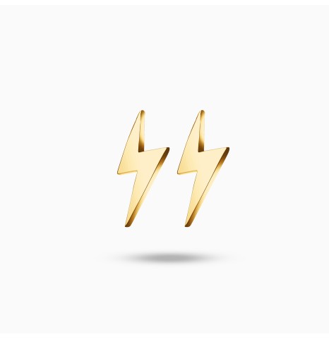 Aros de oro 18K Rayo I