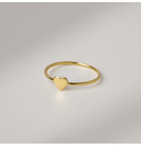 Anillo de Oro 18k Corazón