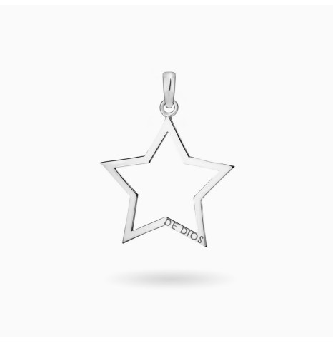 Dije Estrella Calada III Plata