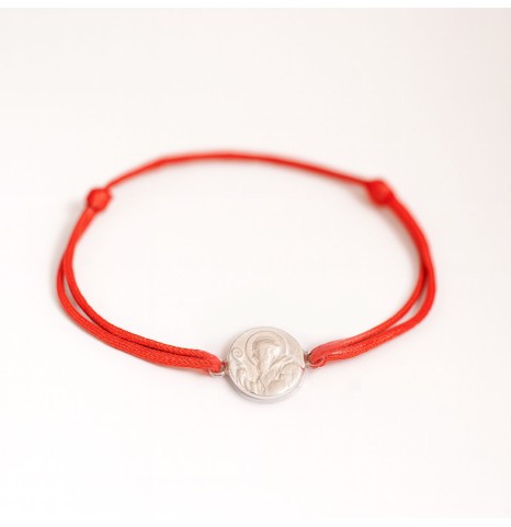 Pulsera Hilo San Benito Plata