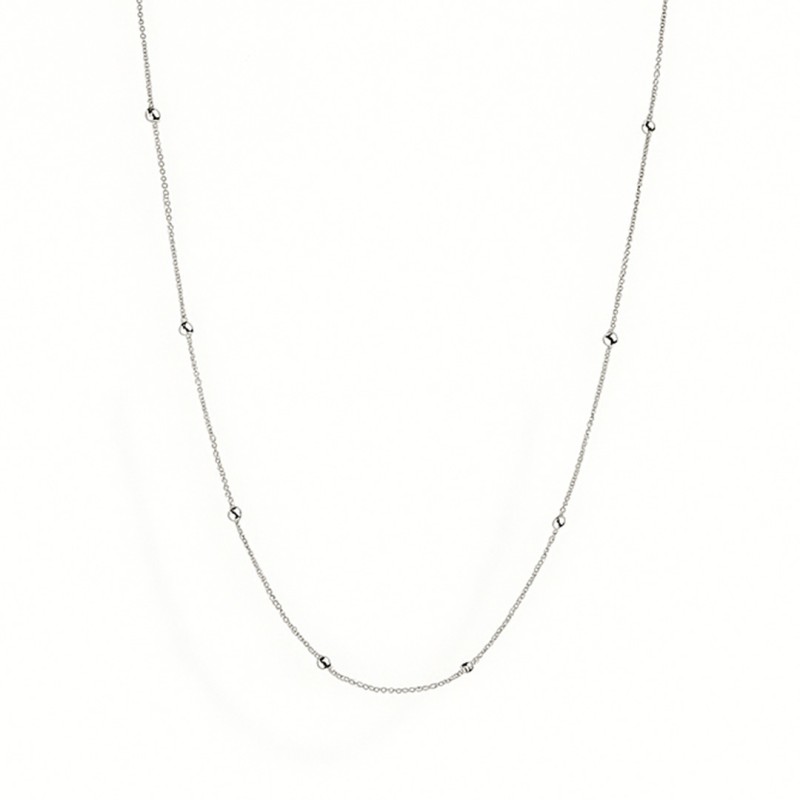 Collar de bolitas de plata