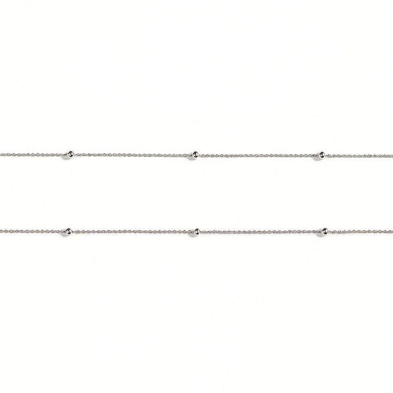 collar de bolitas de plata 925