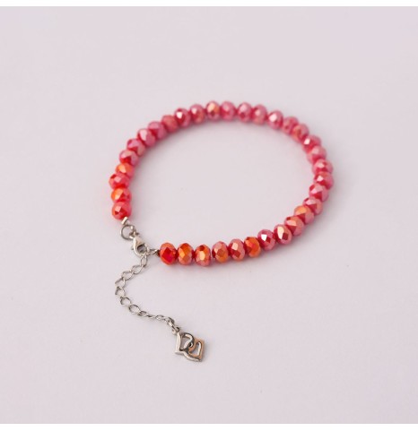 Pulsera Cristales de 6mm Plata