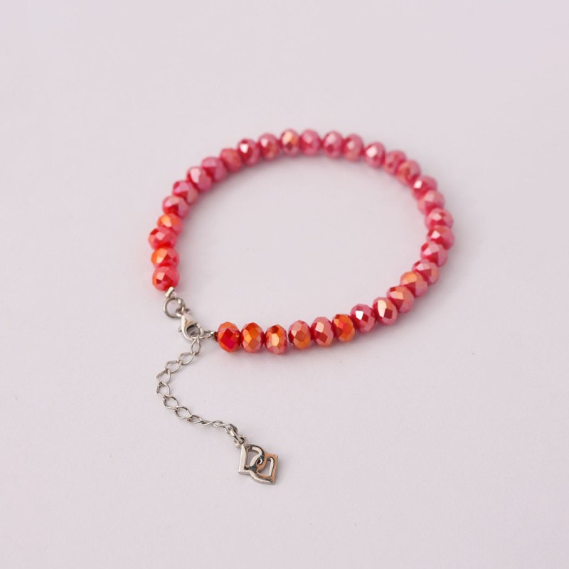Pulsera de cristales con cadena de Plata 925