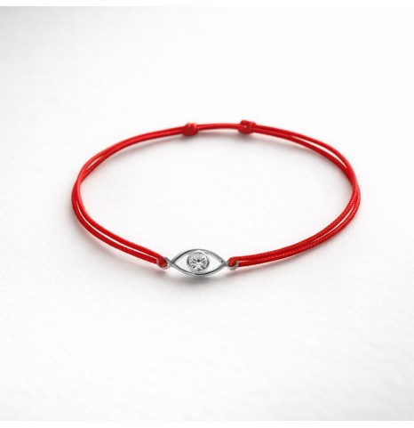 Pulsera Hilo Evil Eye I Plata