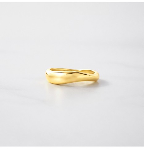 Anillo Curvo II Dorado