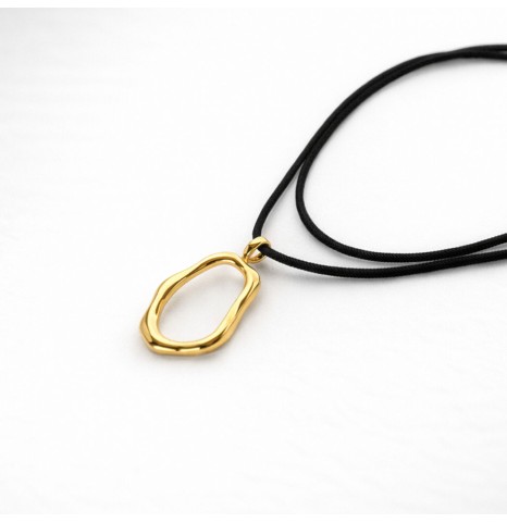 Collar Lazo Cordón con...