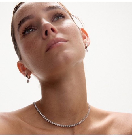 Collar Tennis Plata