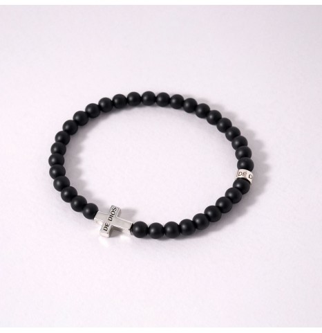 Pulsera Onix Opaco 6 mm con...