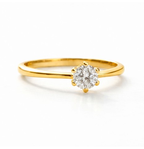 Anillo Compromiso Solitario...