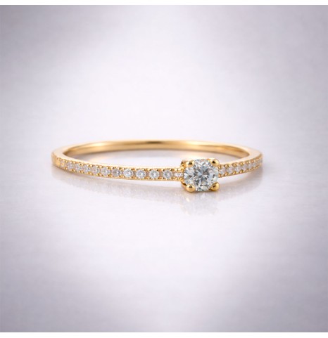 Anillo compromiso Cintillo...