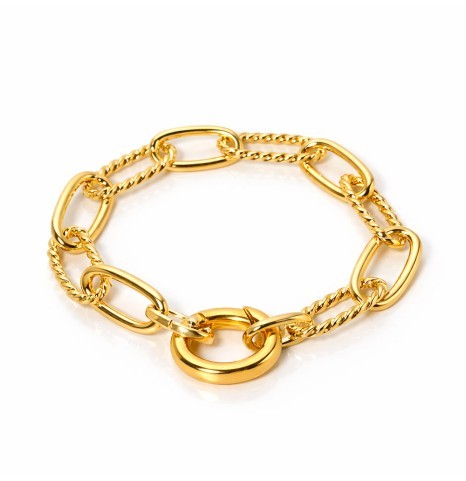 Pulsera cadena combinada...
