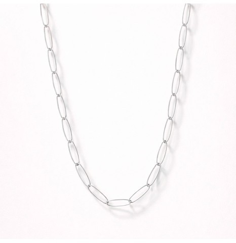 Collar Fino Oval con baño...