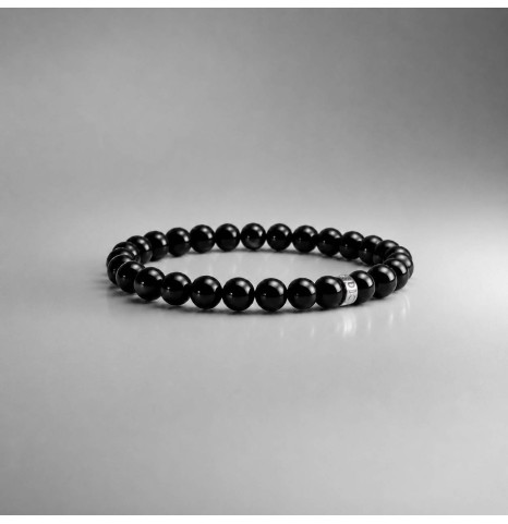 Pulsera Onix Brilloso 6 mm...