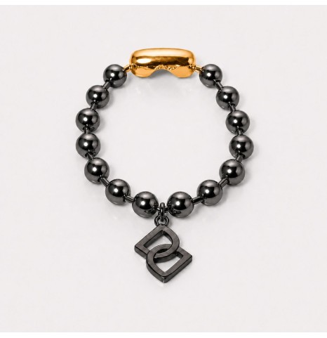 Pulsera Bola 8 mm con baño...