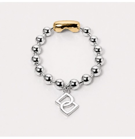 Pulsera Bola 8 mm con baño...