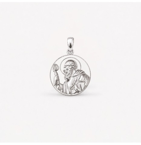 Dije San Benito 2cms Plata